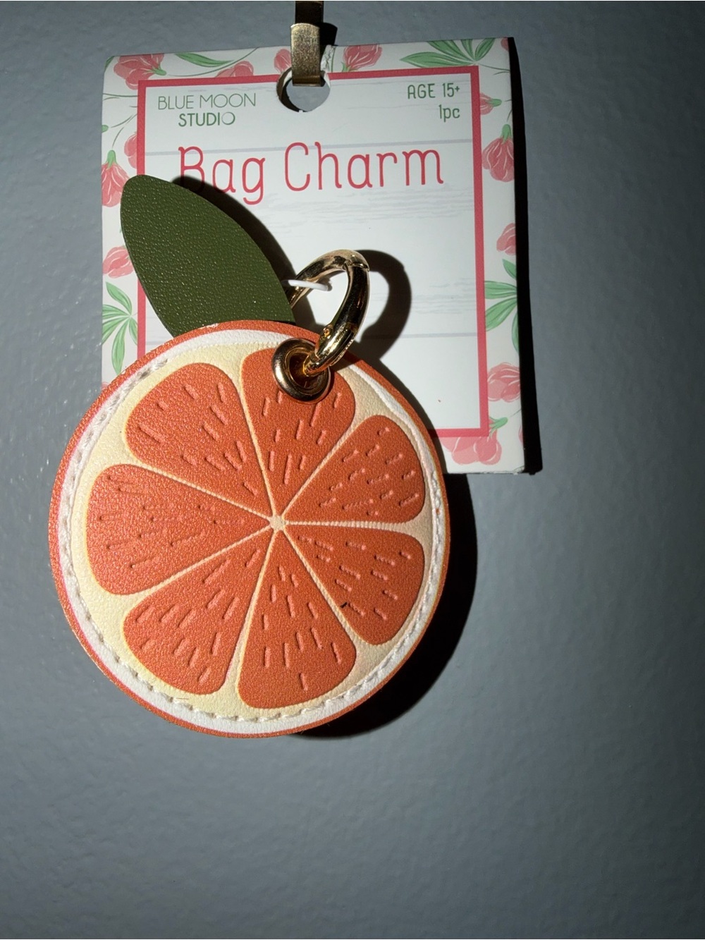 Blue Moon Studio Orange Slice Bag Charm